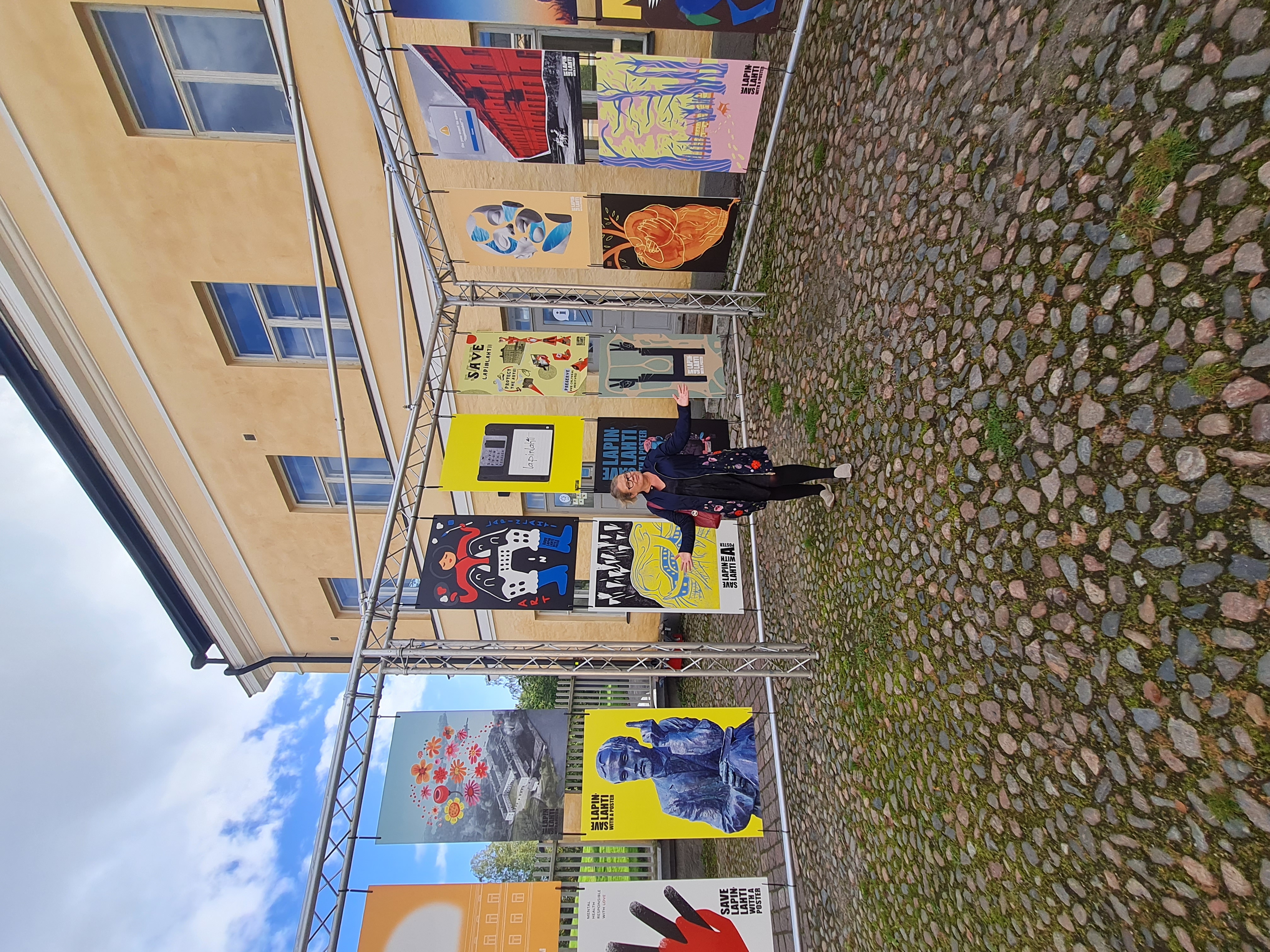 Lapinlahden Lähde, Poster exhibition, photo: Helena Miettinen